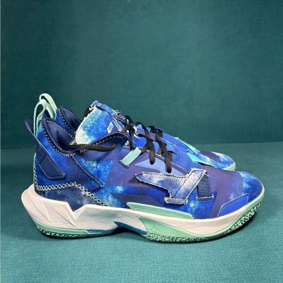 Size 8.5 - Men’s Nike Jordan Why Not Zer0.4 blue shoes - Picture 3 of 9